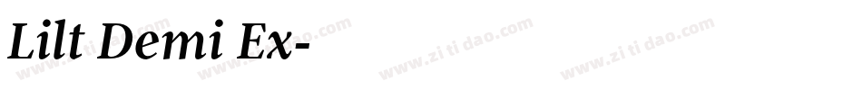 Lilt Demi Ex字体转换
